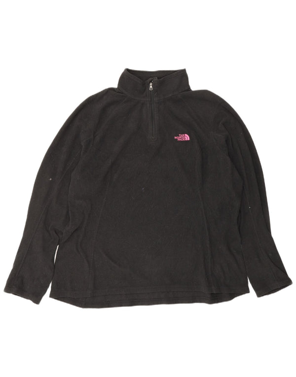 Maglione in pile da donna con collo e zip The North Face UK 18 XL poliestere nero