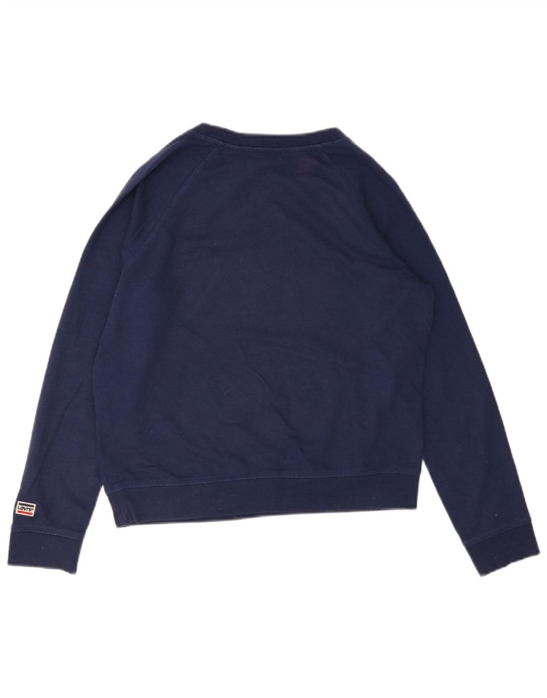 Levi's Felpa con grafica da donna Maglione UK 14 Cotone medio blu navy
