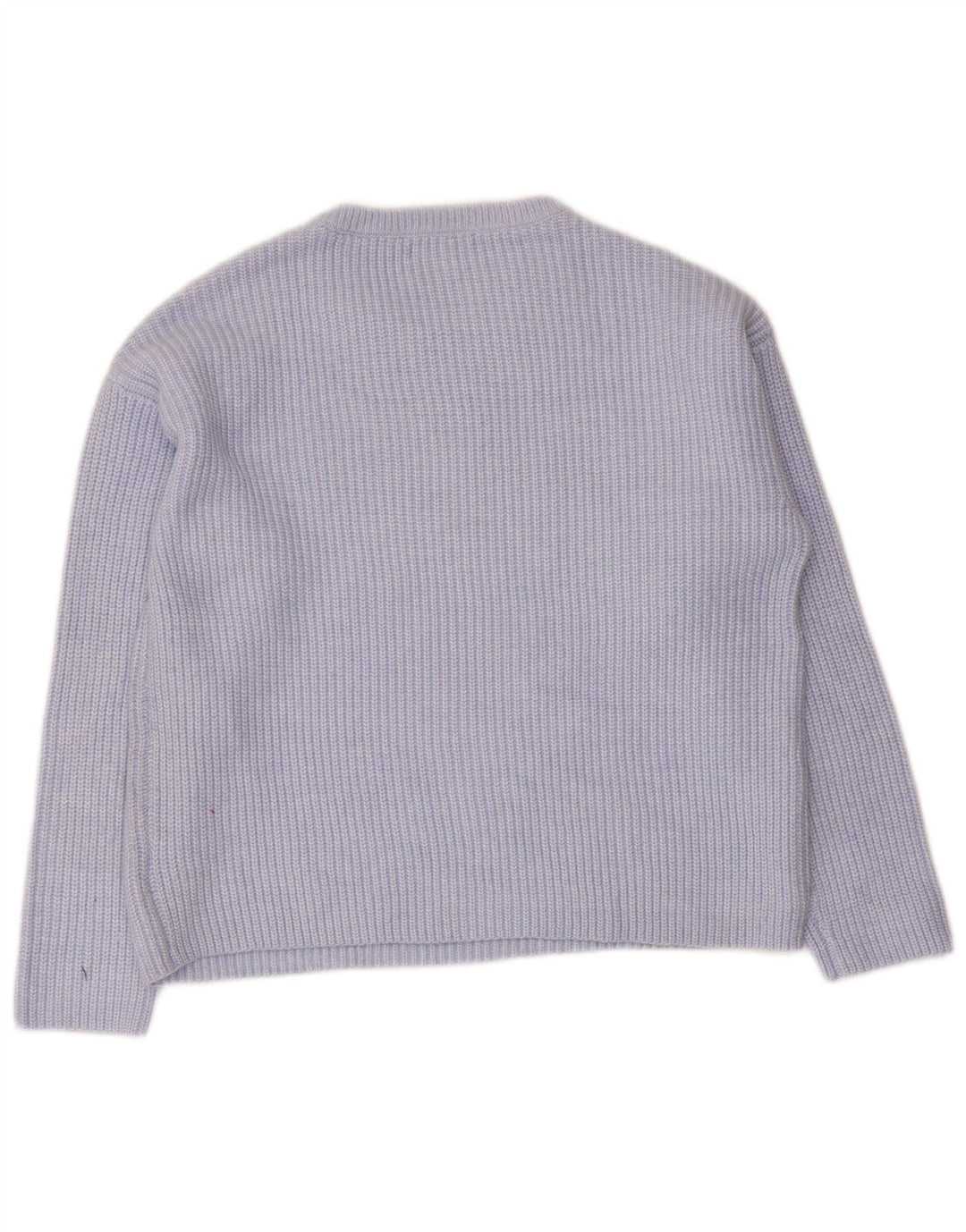 Maglione maglione girocollo da donna Marks & Spencer UK 14 Poliestere blu medio