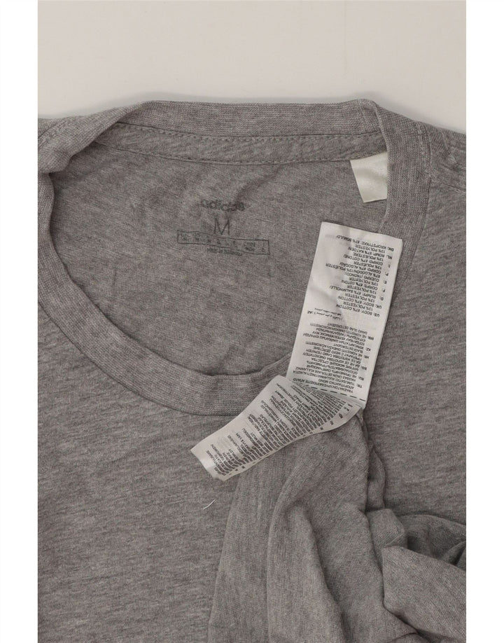 T-shirt da uomo ADIDAS Top in cotone mélange grigio medio