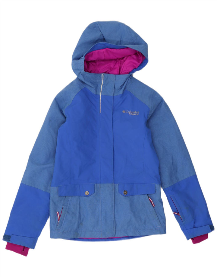 Giacca a vento Columbia Girls Titanium 10-11 anni blu medio