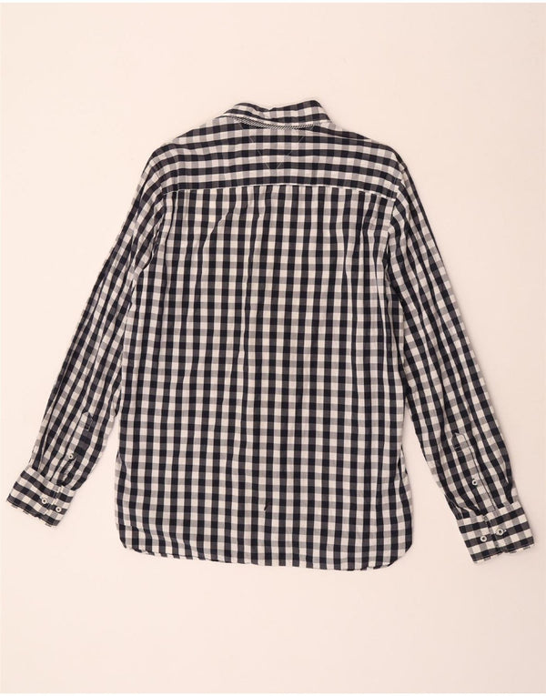 Camicia da uomo su misura Tommy Hilfiger taglia 15 1/2 16 a quadretti blu medio