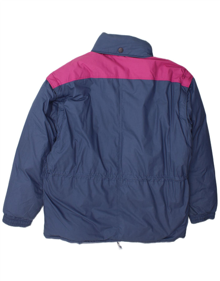 Giacca da sci con cappuccio da uomo Diadora UK 42 XL Blu Colourblock Poliestere