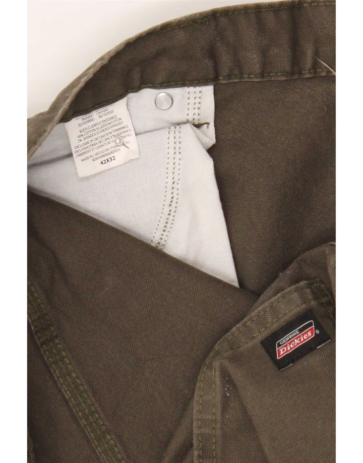 Pantaloni cargo dritti da uomo Dickies W42 L32 cotone kaki