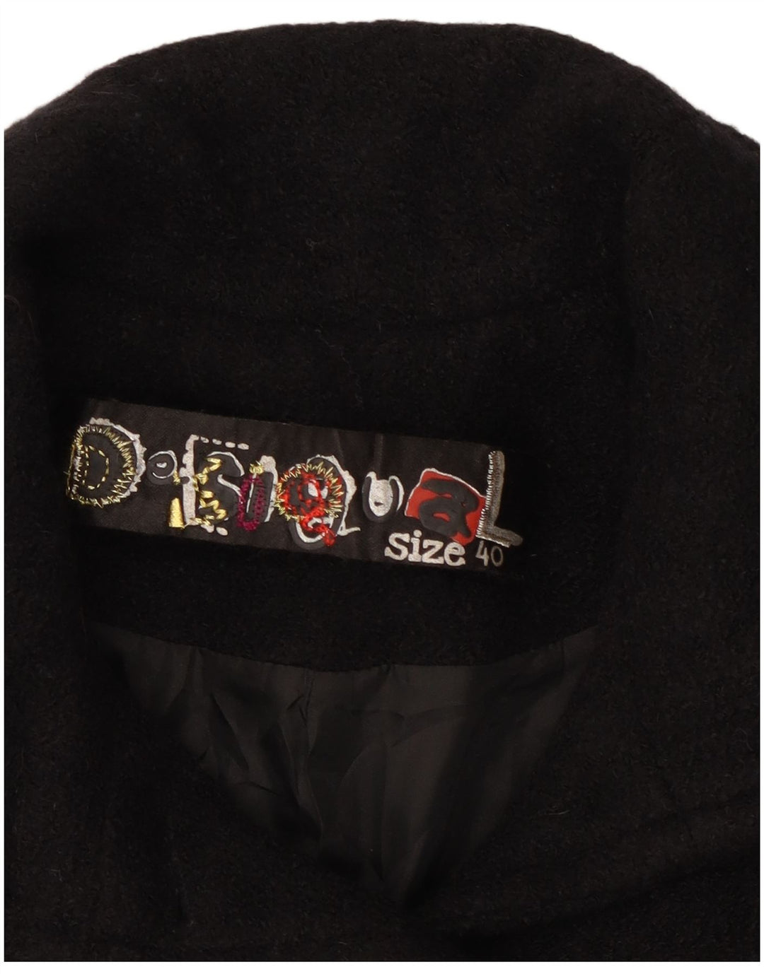 Desigual Cappotto da donna con motivo astratto EU 40 Medio Nero