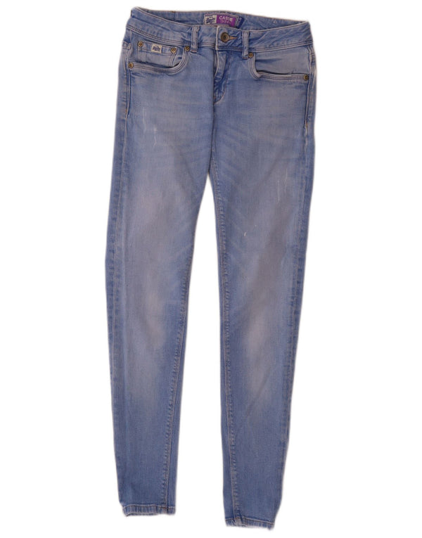 Jeans skinny Cassie da donna Superdry W27 L30 cotone blu