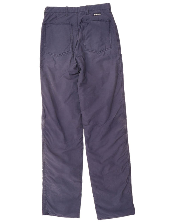 Pantaloni dritti giacca a vento da donna Ellesse IT 44 medio W28 L35 blu navy