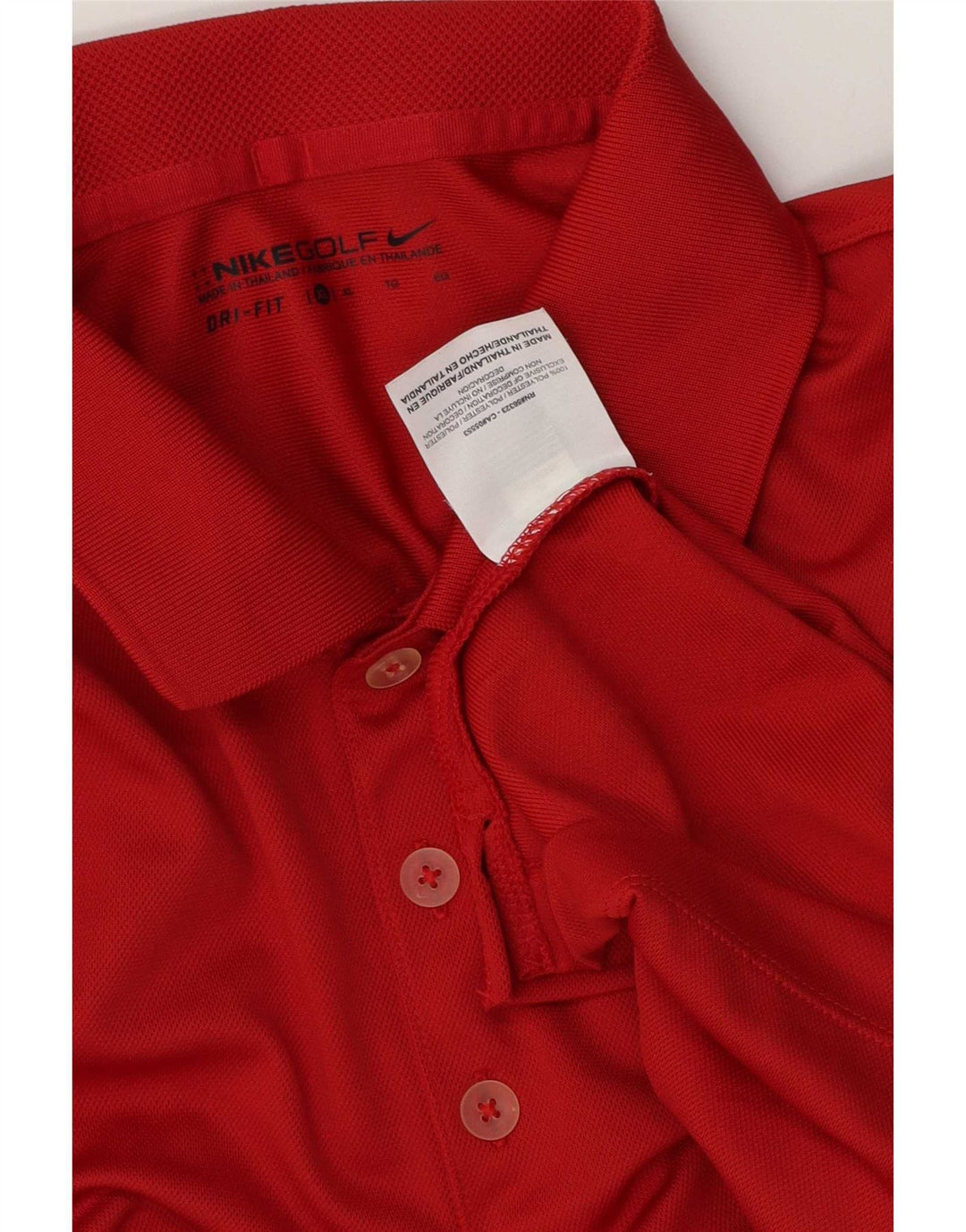 Polo Nike da uomo Dri Fit XL rossa in poliestere