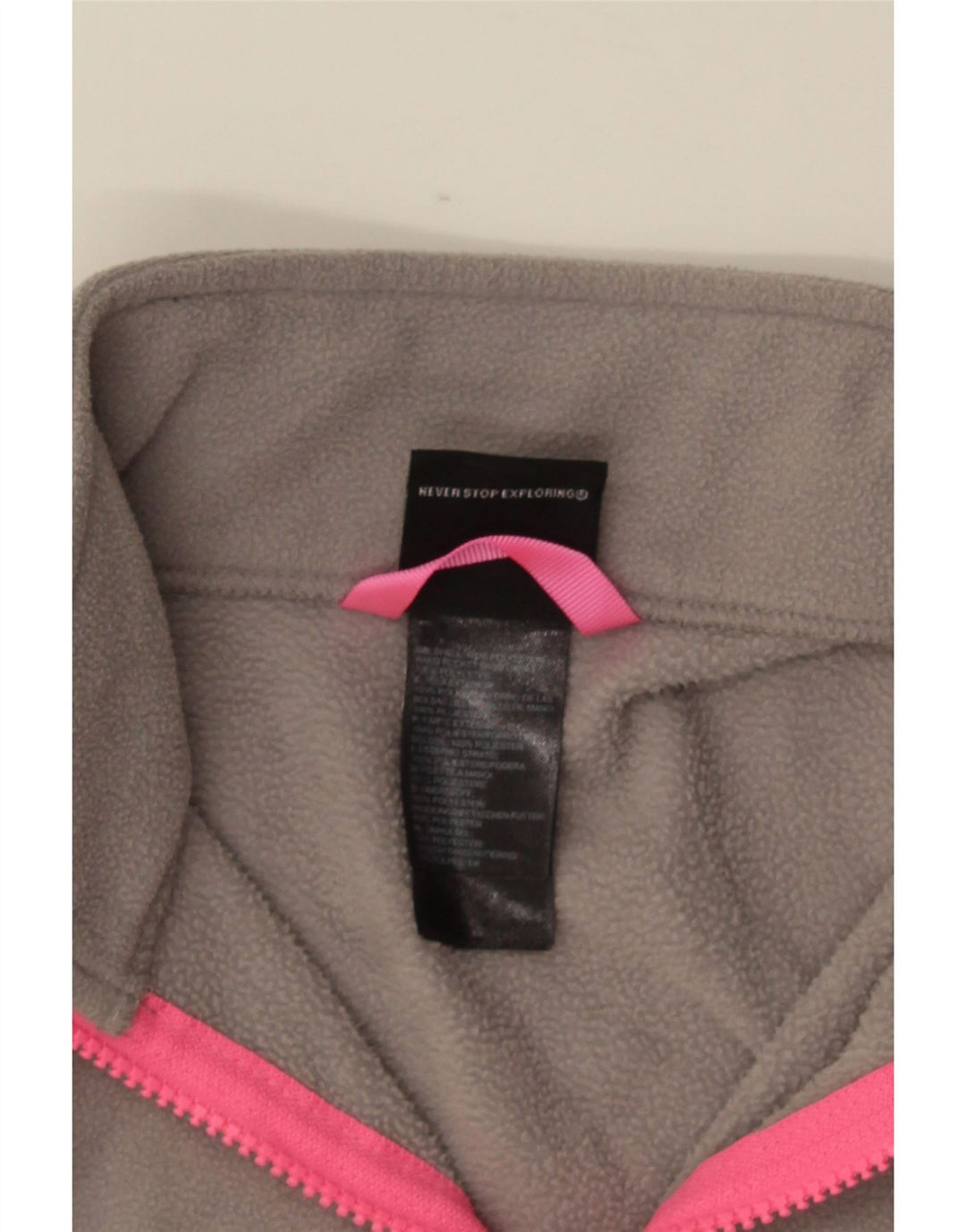Giacca in pile The North Face per ragazze 10-11 anni grigio medio chiazzato