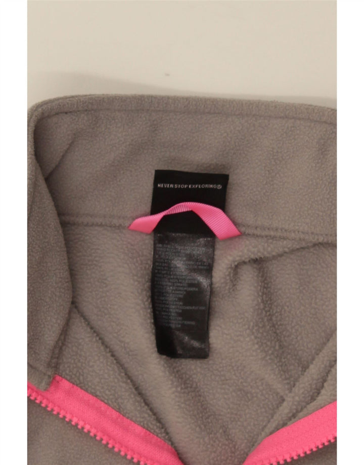Giacca in pile The North Face per ragazze 10-11 anni grigio medio chiazzato