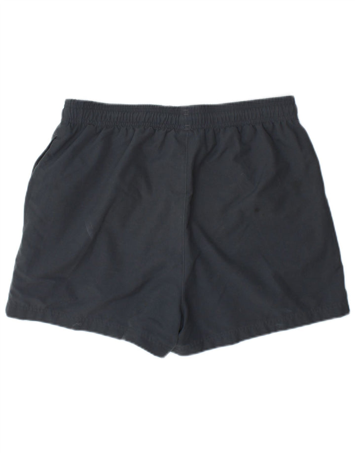 Pantaloncini sportivi Adidas da uomo in poliestere grigio medio