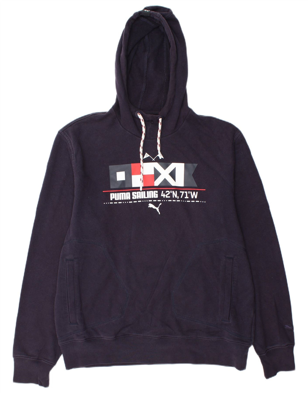 Felpa con cappuccio grafica PUMA da uomo XL viola