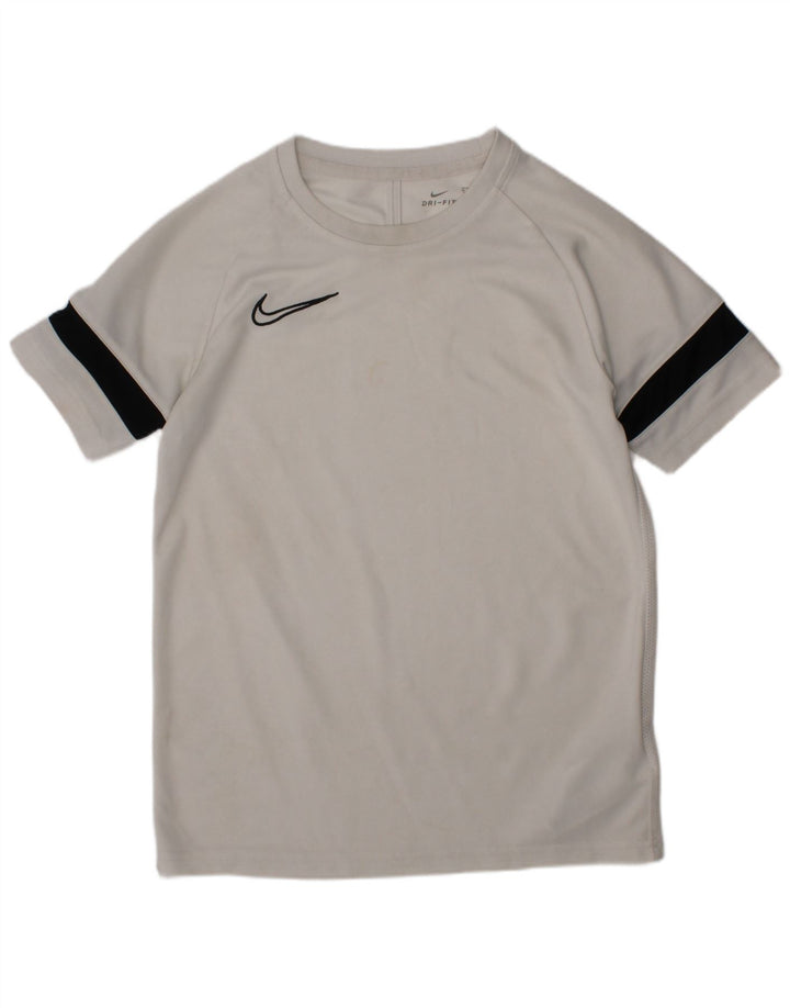T-shirt da ragazzo Nike Dri Fit Top 10-11 anni poliestere bianco medio