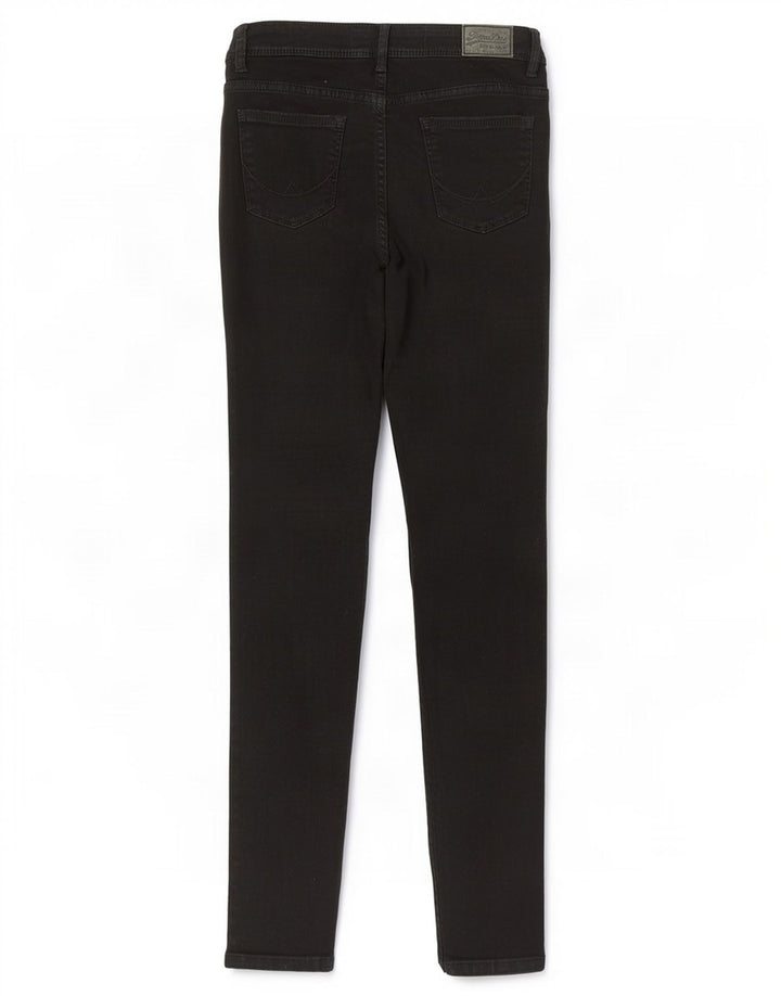 Jeans Jeggings Donna Alexia Superdry W28 L32 Cotone Nero