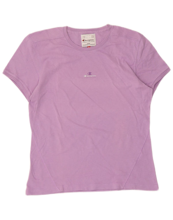 Champion Womens Heritage Classics T-Shirt Top UK 18 XL Purple
