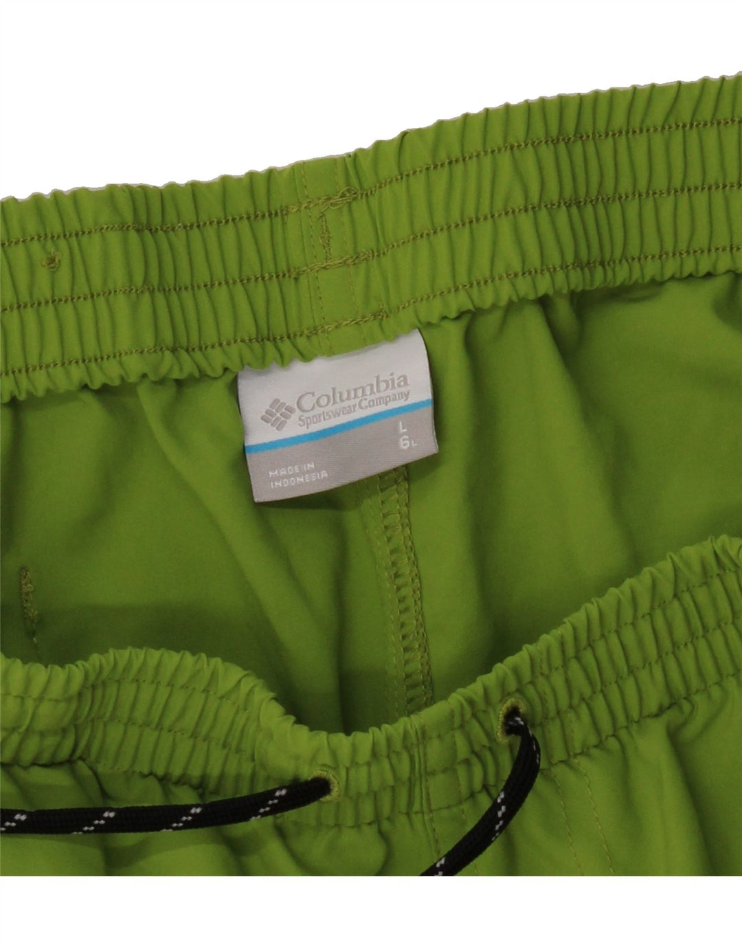 COLUMBIA Mens Swimming Shorts Large  Green Polyester Vintage Columbia and Second-Hand Columbia from Messina Hembry 