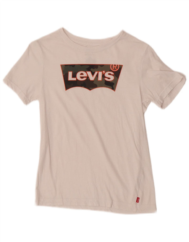 Maglietta grafica Levi's per ragazzi, 11-12 anni, bianca