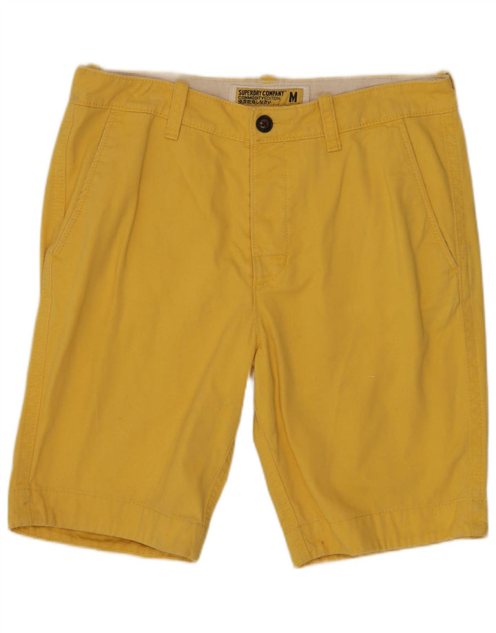 Pantaloncini chino da uomo SUPERDRY medi W32 in cotone giallo