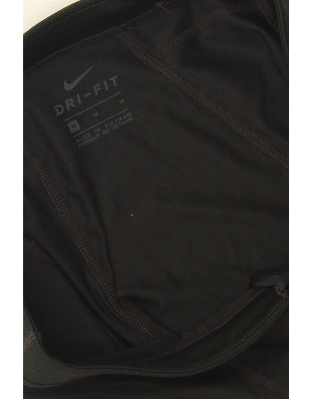 NIKE Womens Dri Fit Capri Tracksuit Trousers UK 12 Medium Black Vintage Nike and Second-Hand Nike from Messina Hembry 