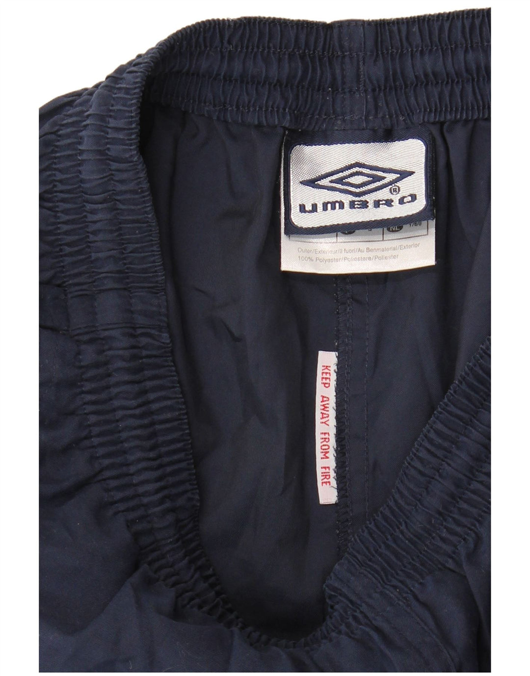 Pantaloncini sportivi da uomo Umbro piccoli in poliestere blu navy