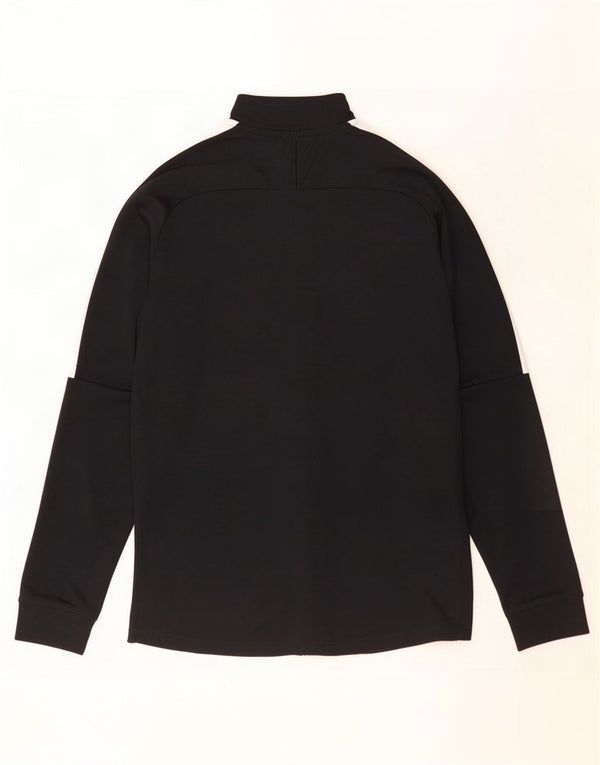 Giacca da tuta da uomo Nike Dri Fit, giacca in poliestere color block medio nero