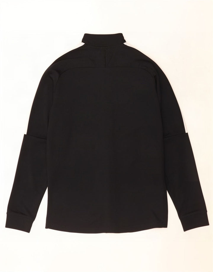Giacca da tuta da uomo Nike Dri Fit, giacca in poliestere color block medio nero