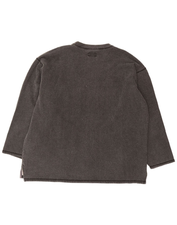 Lee Mens Loose Fit Graphic Sweatshirt Jumper XL Grey Cotton