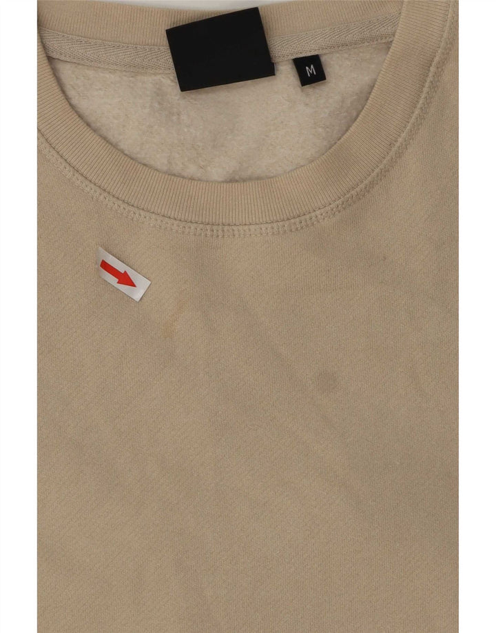 Barbour Uomo Felpa Maglione Cotone Beige Medio