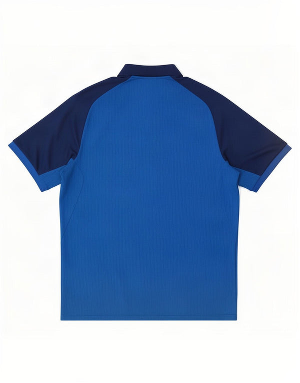 Polo Adidas Climacool da uomo XL blu in poliestere color block
