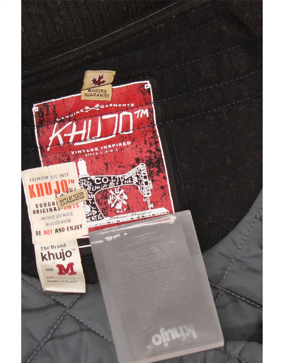 Soprabito militare da uomo KHUJO UK 38 nylon nero medio