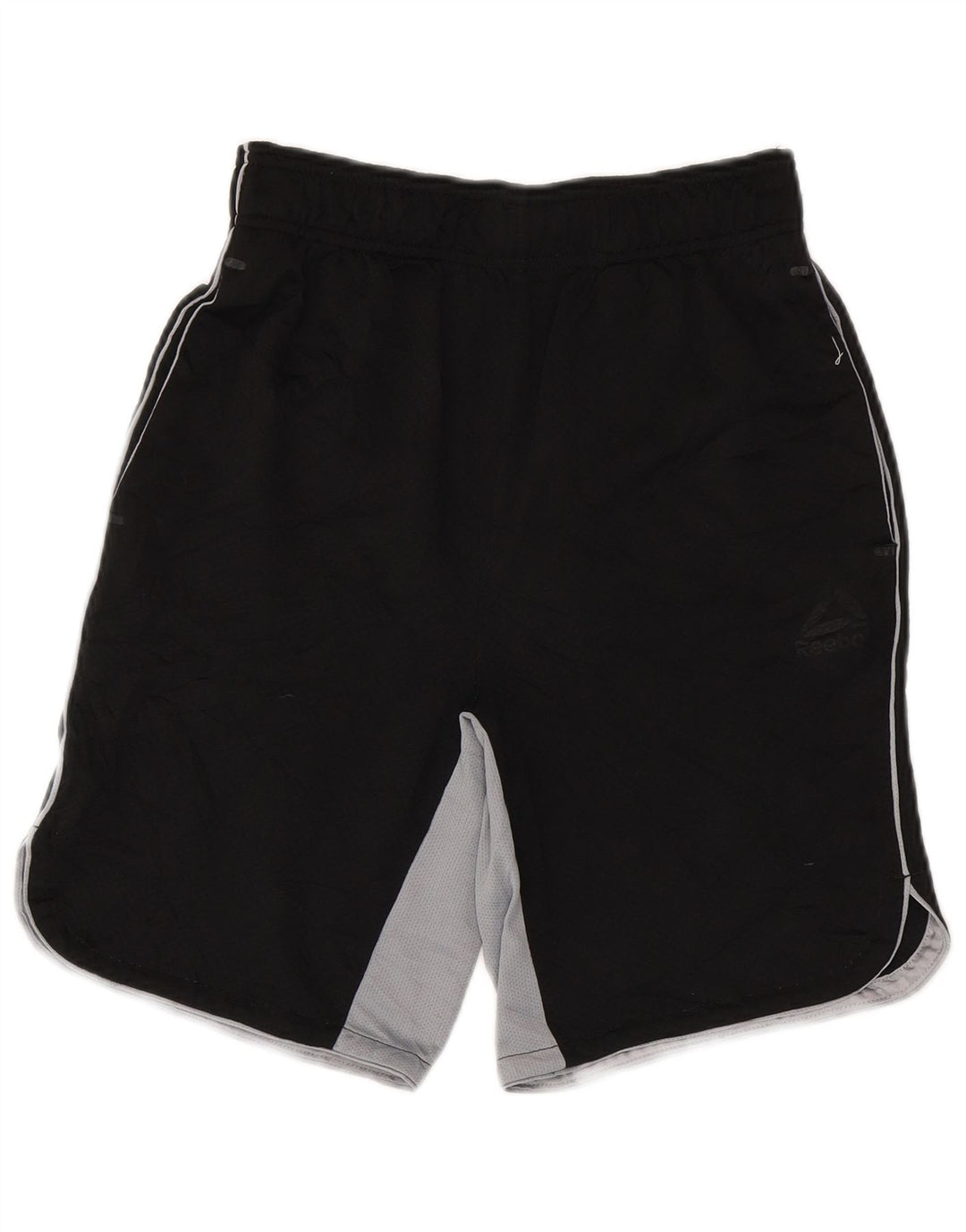 Pantaloncini sportivi Reebok da uomo Small neri in poliestere color block