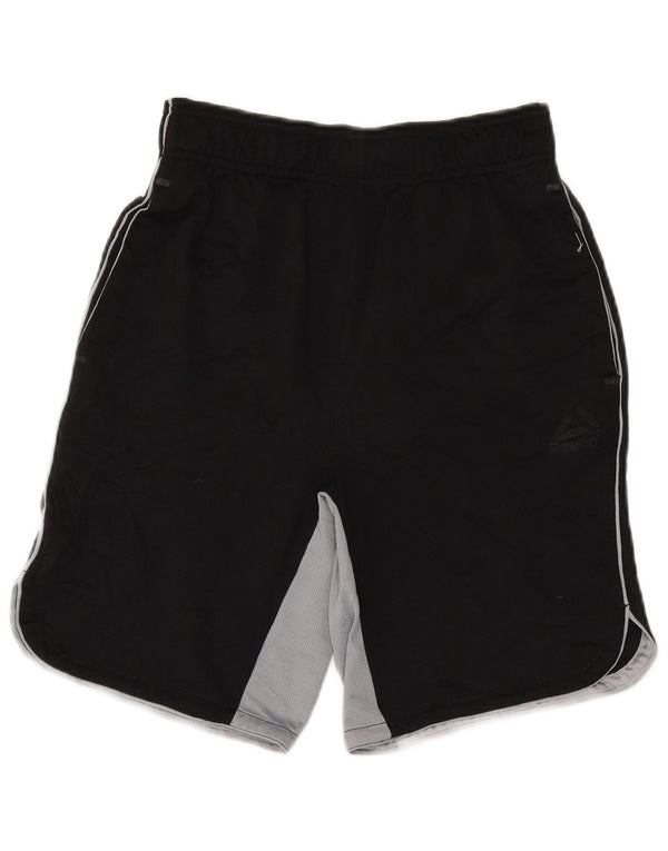 Pantaloncini sportivi Reebok da uomo Small neri in poliestere color block