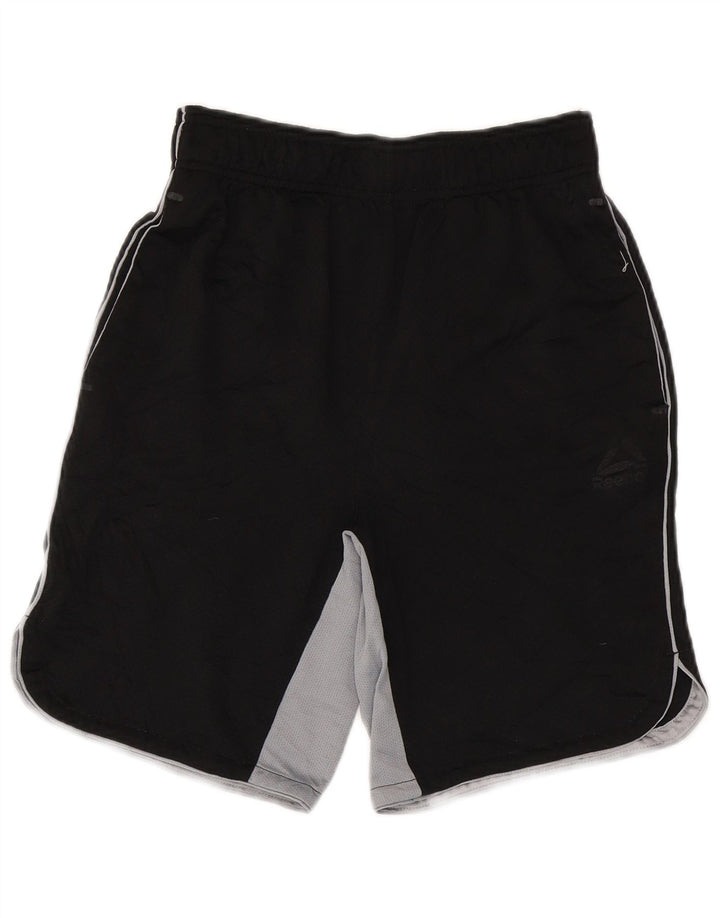 Pantaloncini sportivi Reebok da uomo Small neri in poliestere color block