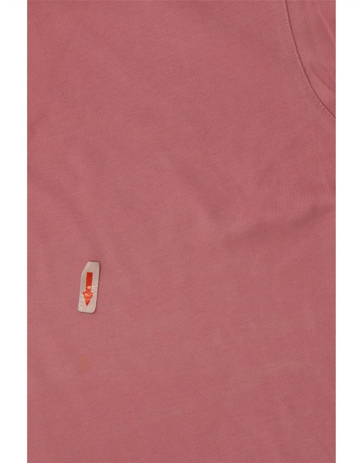 Polo da uomo Calvin Klein in cotone rosa medio