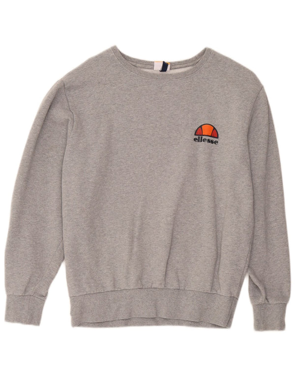 Felpa da donna Ellesse Maglione UK 16 Large Grigio Cotone