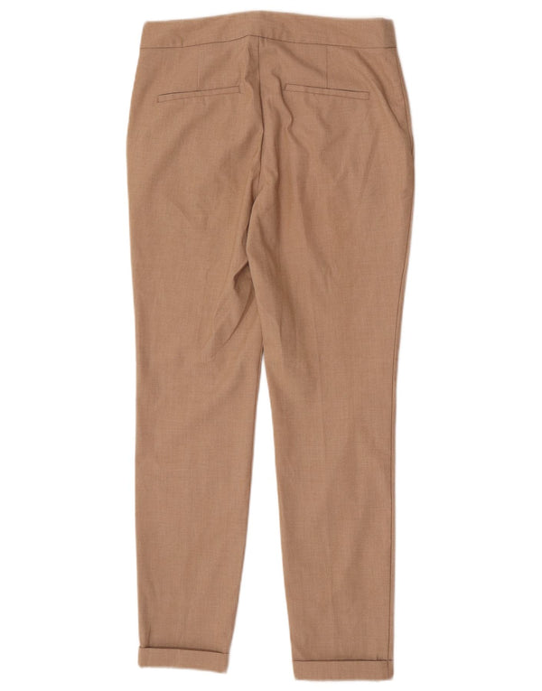 Pantaloni da abito slim da donna Zara EU 34 2XS W24 L27 Poliestere beige