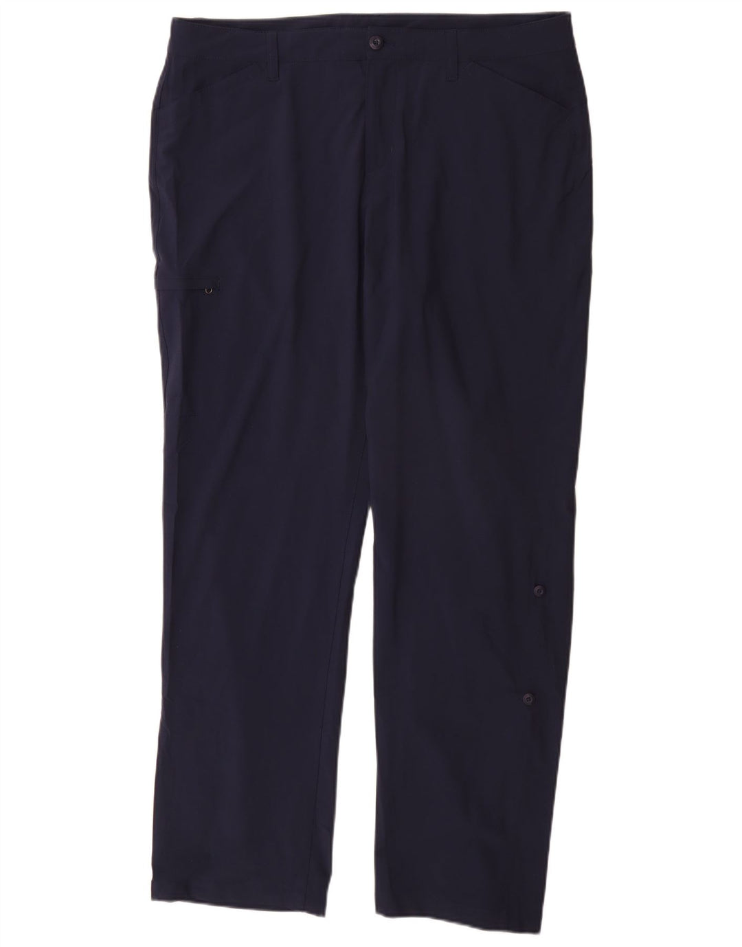 Pantaloni casual da donna Eddie Bauer US 16 2XL W36 L32 Poliestere blu navy