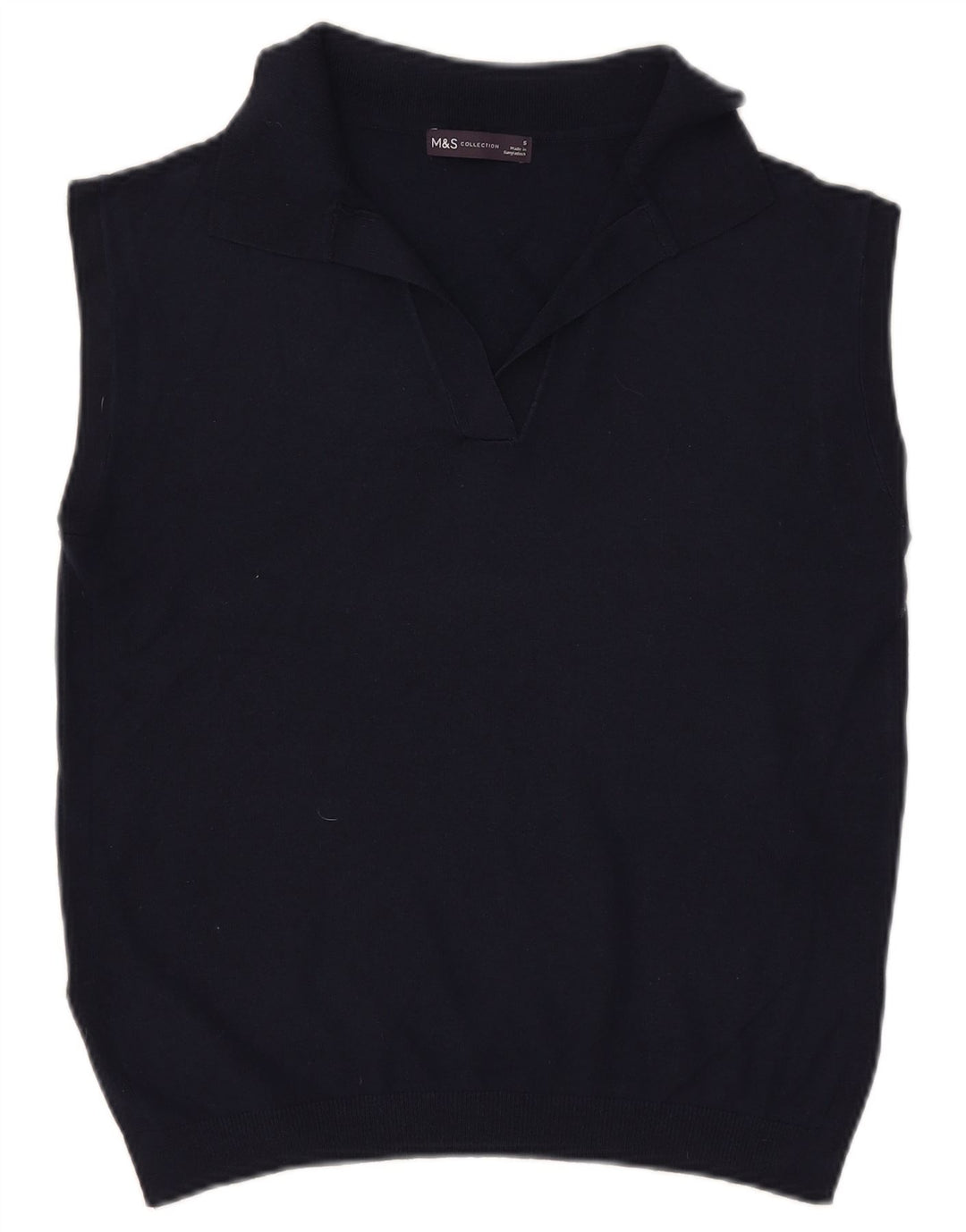 Canotta da donna Marks & Spencer UK 10 piccola in poliestere blu navy