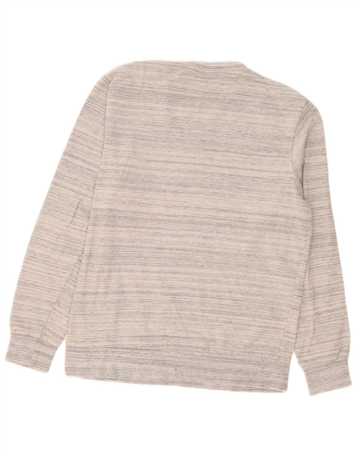 Jack & Jones Felpa grafica da uomo Maglione Cotone chiazzato grigio medio