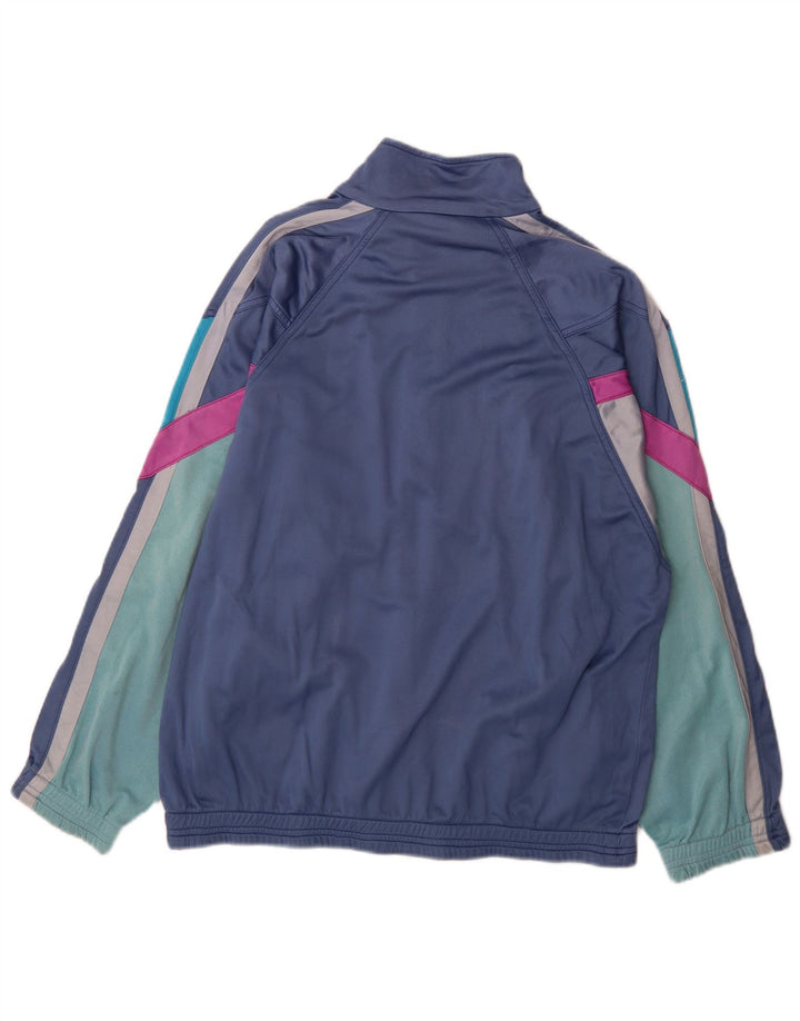 Giacca da ginnastica grafica da uomo Diadora Large color block blu navy