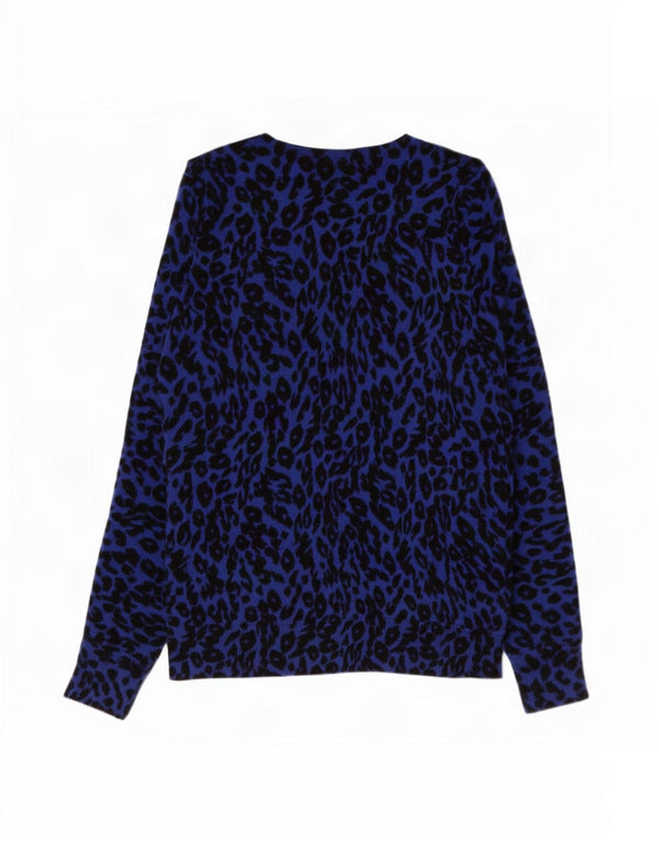 Maglione maglione con scollo a barca da donna Marks & Spencer UK 8 piccolo blu navy