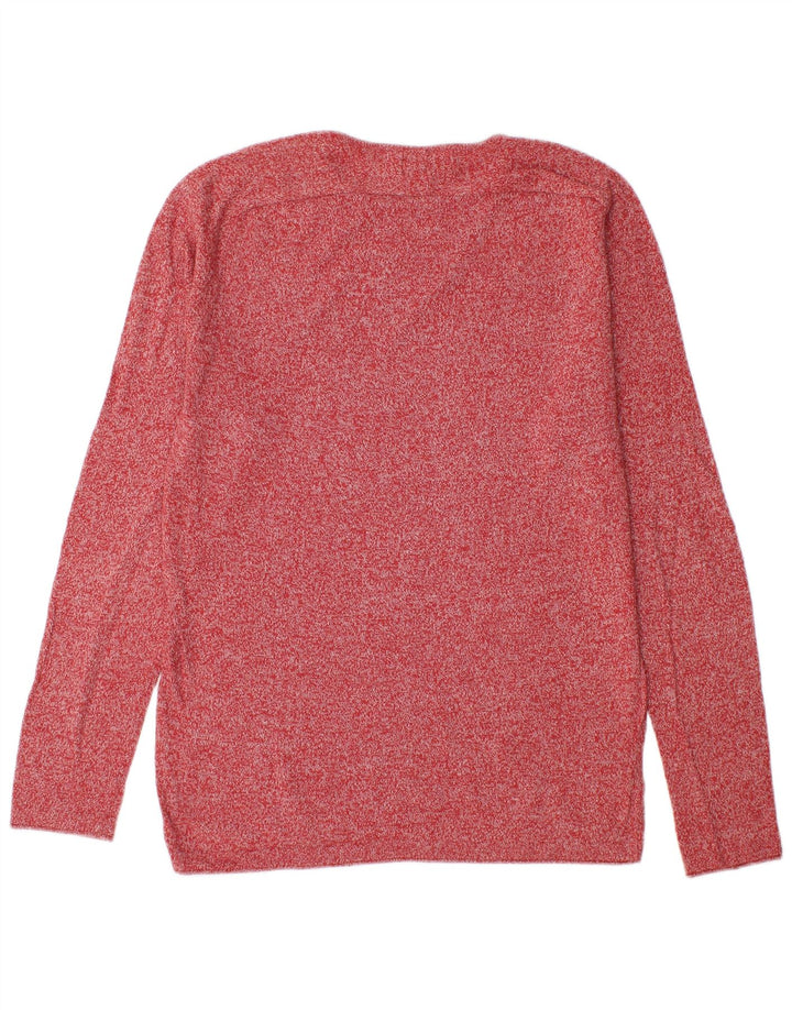 Maglione maglione girocollo da uomo Zara rosso medio chiazzato