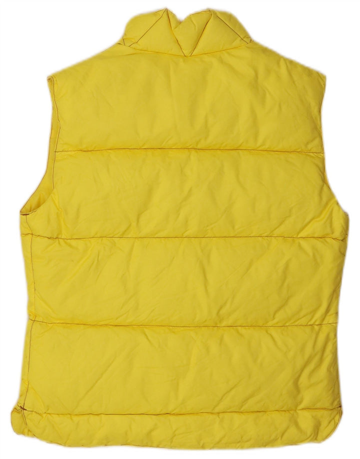 Gilet imbottito da donna Murphy & Nye UK 10 piccolo nylon giallo