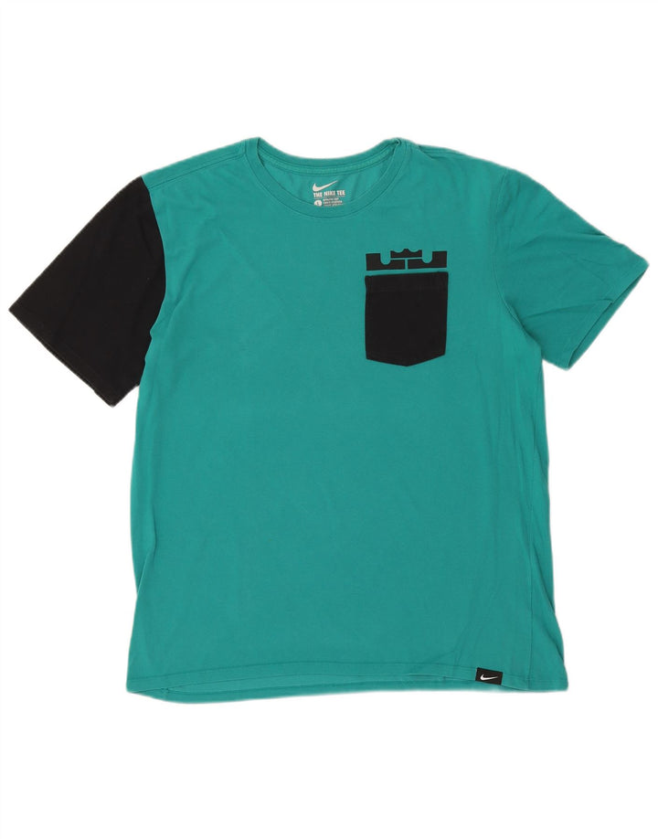 T-shirt Nike Dri Fit da uomo, taglia grande, color turchese