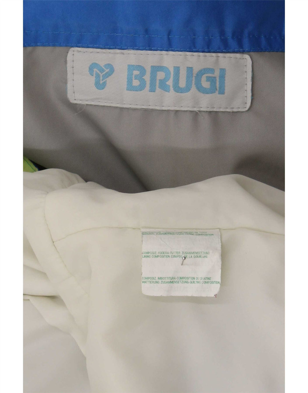 Tuta da sci da uomo Brugi Large Blue Colourblock