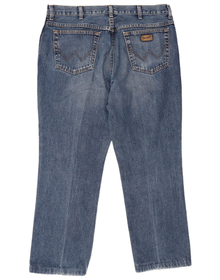 Jeans dritti da uomo Wrangler Texas W38 L30 cotone blu