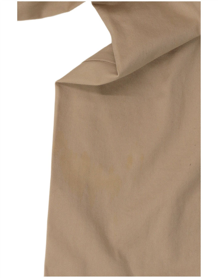 Pantaloni casual dritti da donna Armani W30 L30 in cotone beige