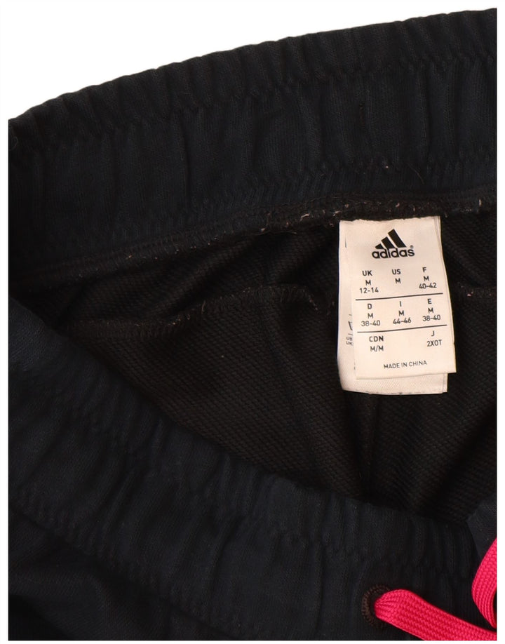 Pantaloni da tuta da donna ADIDAS Joggers UK 12/14 Cotone nero medio