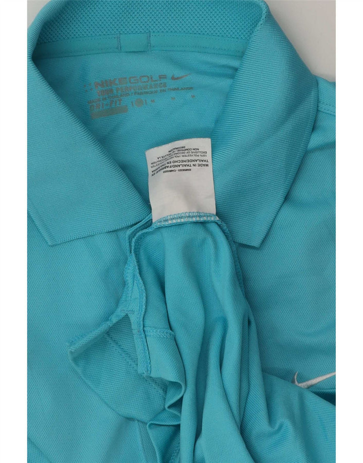 Polo Nike da uomo Dri Fit in poliestere turchese medio
