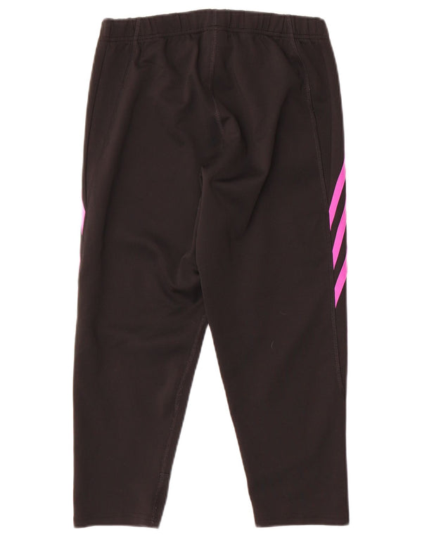 Pantaloni da tuta corti da donna Adidas UK 12/14 poliestere nero medio